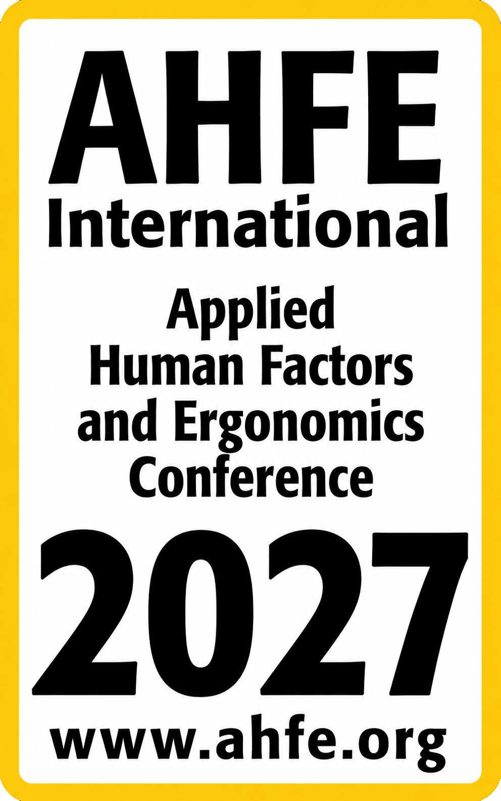 AHFE 2027 TEST logo